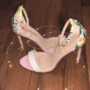 Spring, multicolored heels